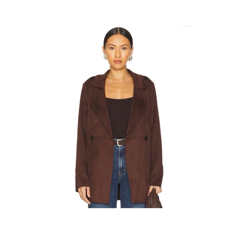 Lovers + Friends Dark Brown Trench Coat